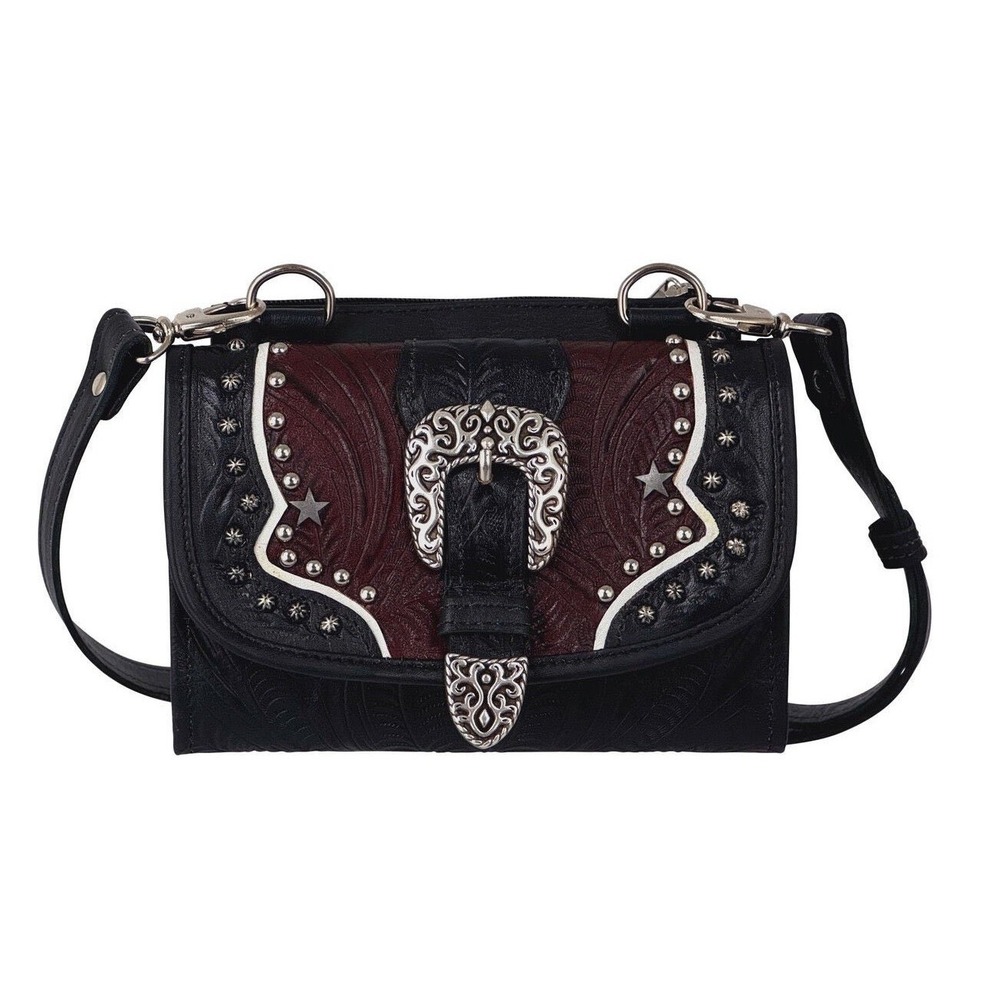 *NEW* AMERICAN WEST WOMEN'S TEXAS TWO-STEP MINI CROSSBODY BAG LEATHER PURSE